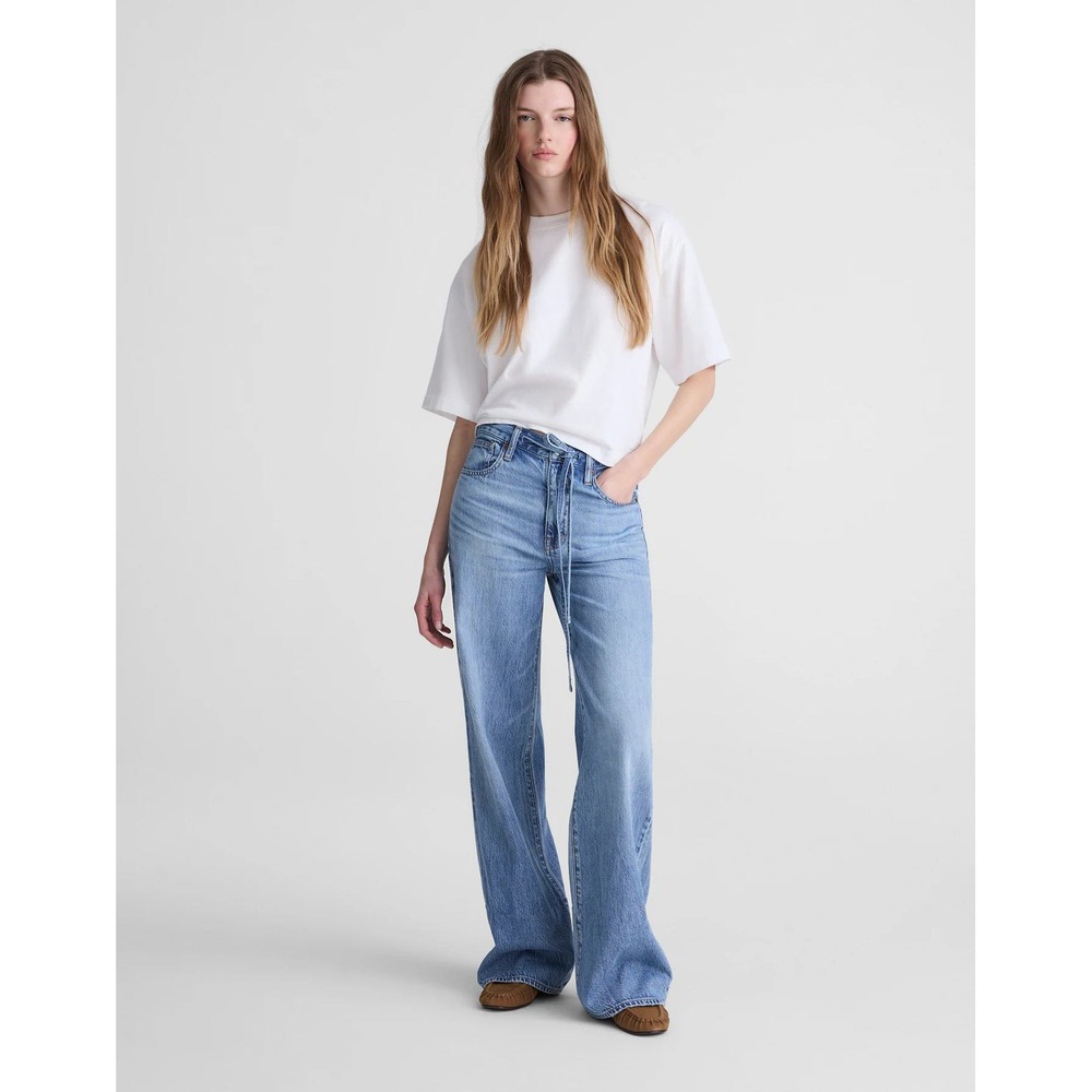 Madewell The Tall Ultimate Wide-Leg Jean Airy Denim Raebrook Wash Size 33T NWT